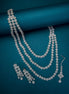 Opal Touch - White Pearl Rhodium Necklace - Necklace