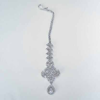 Opal Touch - White Pearl Rhodium Necklace - Necklace