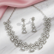 White Radiant Blossom Necklace - Opal Touch