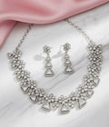 White Radiant Blossom Necklace - Opal Touch