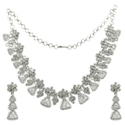 White Radiant Blossom Necklace - Opal Touch