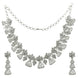 White Radiant Blossom Necklace - Opal Touch