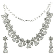 White Radiant Blossom Necklace - Opal Touch