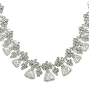 White Radiant Blossom Necklace - Opal Touch