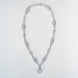 Opal Touch - White Rhodium Elegance Necklace - Necklace