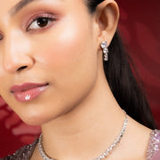 Whitney - Silver Cubic Zirconia Bridal Jewelry Set - Opal Touch