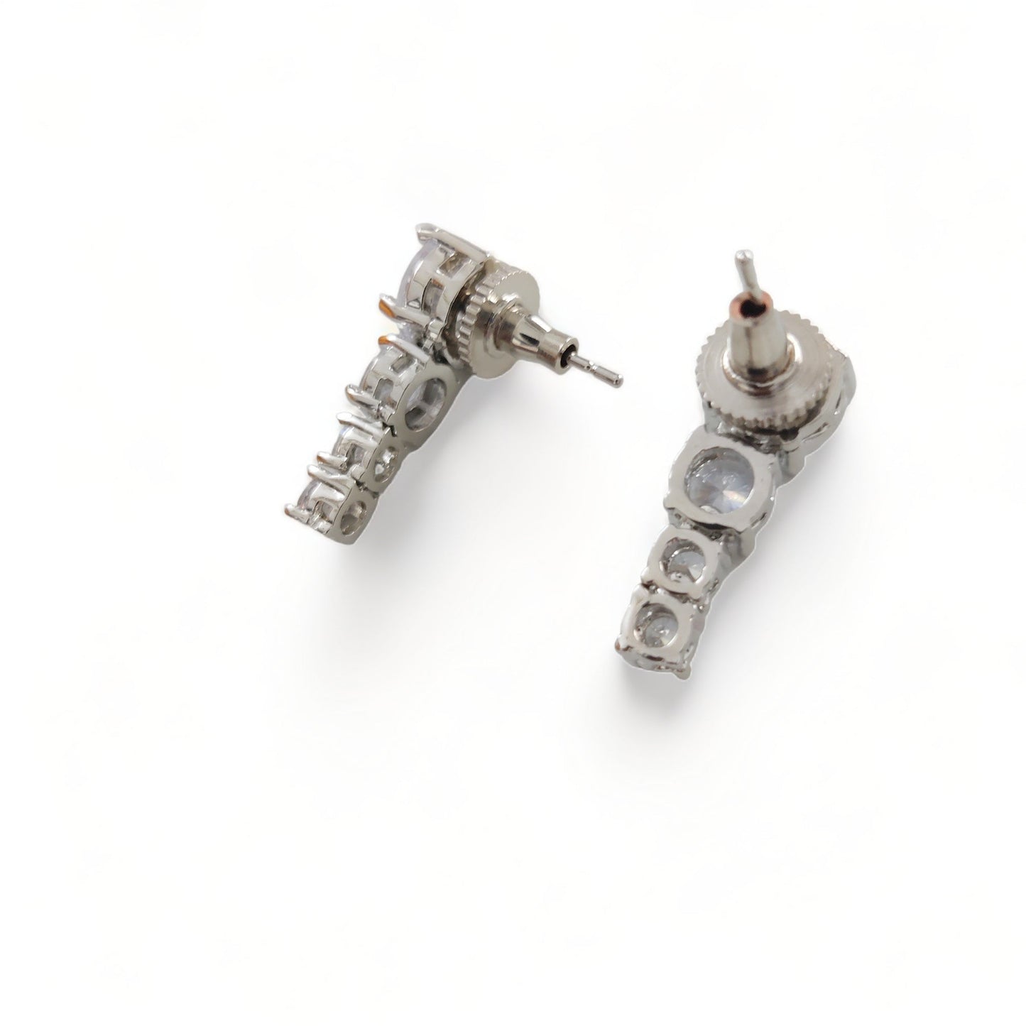 Opal Touch - Whitney - Silver Cubic Zirconia Bridal Jewelry Set - Necklace