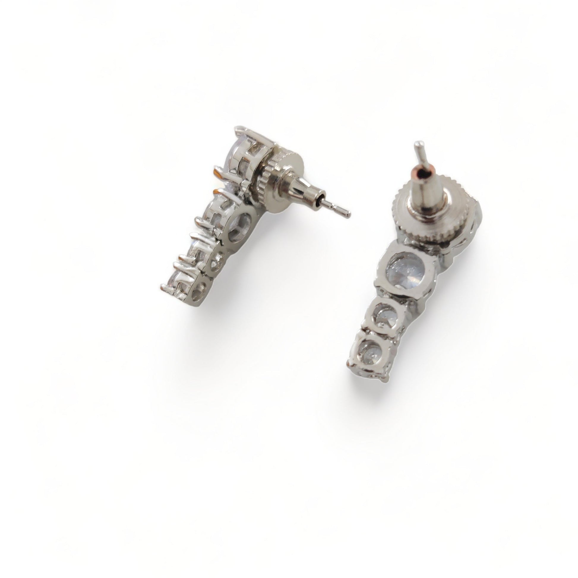 Opal Touch - Whitney - Silver Cubic Zirconia Bridal Jewelry Set - Necklace