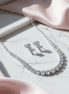 Whitney - Silver Cubic Zirconia Bridal Jewelry Set - Opal Touch