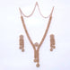 Necklace - Zig Zag CZ Rose Gold Necklace - Opal Touch