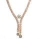 Necklace - Zig Zag CZ Rose Gold Necklace - Opal Touch