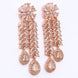 Necklace - Zig Zag CZ Rose Gold Necklace - Opal Touch