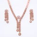 Necklace - Zig Zag CZ Rose Gold Necklace - Opal Touch
