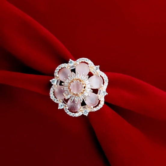 Opal Touch - Elegance Enshrined Rose Gold Ring - Ring
