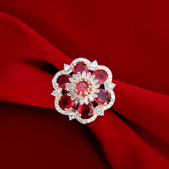 Opal Touch - Elegance Enshrined Rose Gold Ring - Ring