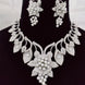 Opal Touch - Enchanting Flower Petals Rhodium Necklace - Necklace