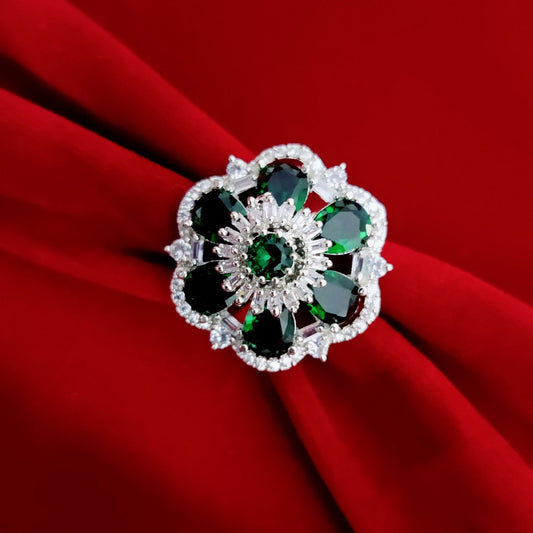 Opal Touch - Timeless Luster White Rhodium Ring - Ring